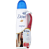 Dove Original Antitranspirant Deodorant Spray für Frauen 150 ml + Rasiermesser mit 3 Klingen, Duopack