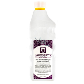 Lavosept K Löffel Desinfektion von Oberflächen und Werkzeugen Waschkonzentrat für den professionellen Gebrauch von mehr als 75% Alkohol 1 l Nachfüllung