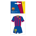 Aromatische Autokarte des FC Barcelona in Form von Klubspielerkleidung