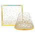 Yankee Candle Holiday Sparkles kleiner Schatten + kleiner Teller für kleine Kerze Classic 8 x 9 cm (Schatten), 9 x 9 cm (Teller)