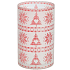 Yankee Candle Red Nordic Mattglas Glaskerzenhalter 19,5 x 12 cm