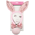 Satz rosa Hasenkopfschmuck mit Ohren, Fliege, Schwanz