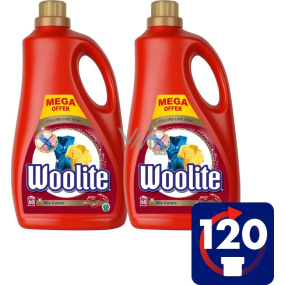 Woolite Mix Color Waschgel für farbige Wäsche behält die Farbintensität von 120 Dosen von 2 x 3,6 l bei