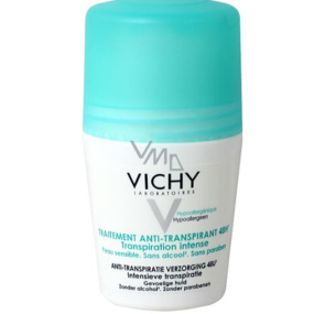 Vichy Anti-Transpirant Intensives 48-Stunden-Deodorant-Antitranspirant-Roll-On gegen übermäßiges Schwitzen Unisex 50 ml