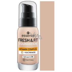 Essence Fresh & Fit flüssiges Make-up mit Vitaminkomplex 30 Fresh Honey 30 ml