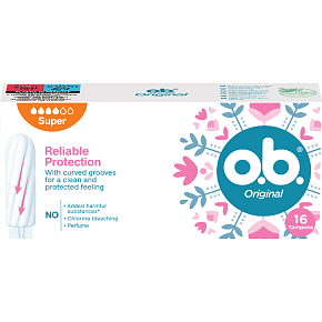 O.B. Original Super Tampons, 16 Stk O.B. Original Super Tampons, 16 Stk