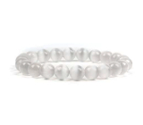 Ulexit / Katzenaugenarmband elastisch Naturstein, Kugel 8 mm / 16 - 17 cm