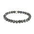 Hawk Eye Armband elastischer Naturstein, Kugel 6 mm / 16-17 cm, Stein der Weisen Ahnen