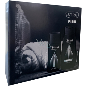 Str8 Rise parfümiertes Deo-Glas 75 ml + Duschgel 250 ml, Kosmetikset für Männer