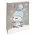 Nekupto Geschenkpapier Tasche 32,5 x 26 x 13 cm Weihnachten Schneemann