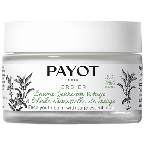 Payot Herbier Baume Jeunesse Visage Verjüngungs-Gesichtscreme mit ätherischem Salbeiöl 50 ml
