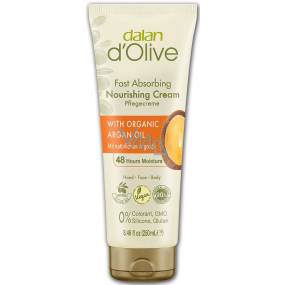 Dalan d Olive Nourishing Cream Hand- und Körpercreme mit Arganöl für normale bis trockene Haut 250 ml
