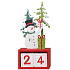 Adventskalender Schneemann Würfel 7 x 15,5 cm
