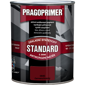 Pragoprimer Standard S2000 Grundierungslack für Metall, 0840 rotbraun, 600 ml