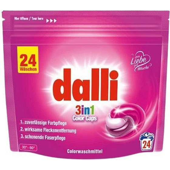 Dalli prací tablety Color 3v1, balení 24 kusů, na barevné prádlo