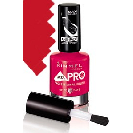 Rimmel London Lycra Für Nagellack 323 Riviera Red langlebig 12 ml