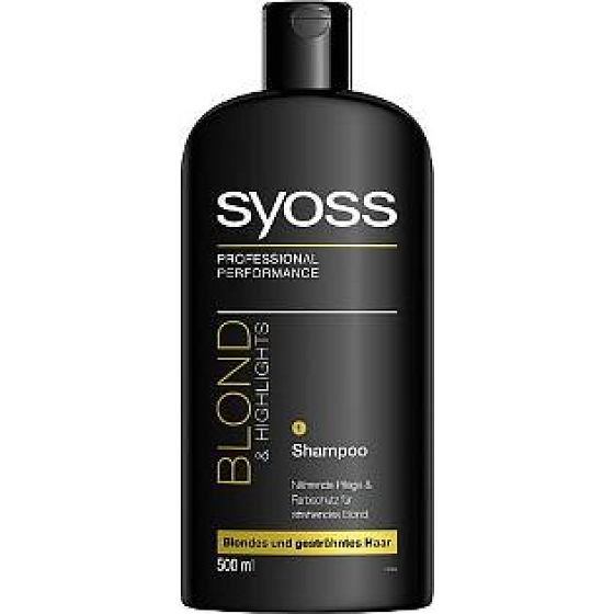 Syoss Blond & Highlights Shampoo für blondes und gesträhntes Haar 500 ml