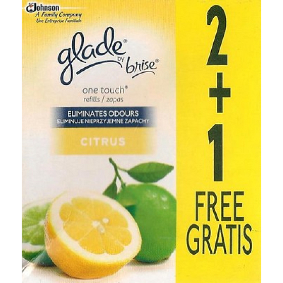 Glade One Touch Citrus Mini Spray Nachfüllung für Lufterfrischer 3 x 10 ml