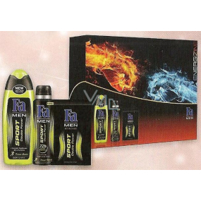 Fa Men Sport Double Power Duschgel 250 ml + Aftershave 100 ml + Deodorant Spray für Männer 150 ml, Kosmetikset