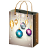 Anděl Geschenkpapiertüte 32 x 26 x 12,7 cm Weißgoldflasche L.