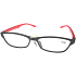 Berkeley Reading Prescription Glasses +2,50 schwarze Kunststoffrahmen, rot 1 Stück ER4133