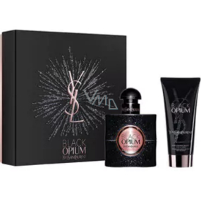 Yves Saint Laurent Opium Schwarz parfümiertes Wasser für Frauen 30 ml + Körperlotion 50 ml, Geschenkset