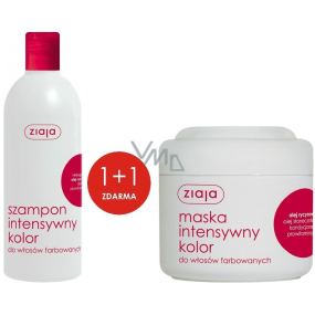 Ziaja Intensives Farbshampoo für coloriertes Haar 400 ml + Intensive Farbmaske für coloriertes Haar 200 ml, Duopack