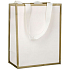 Ditipo Geschenk Papiertüte 17,8 x 22,9 x 9,9 cm Schickes Beige-Gold
