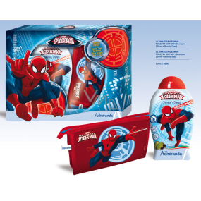 Marvel Spiderman Körper- und Haarshampoo 250 ml + Toilettentasche, Geschenkverpackung