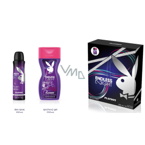 Playboy Endless Night für ihr Deo-Spray 150 ml + Duschgel 250 ml, Kosmetikset