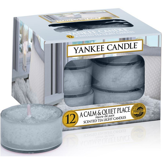Yankee Candle Calm & Quiet Place - Ruhiger und stiller Ort Duft-Teelichtkerze 12 x 9,8 g
