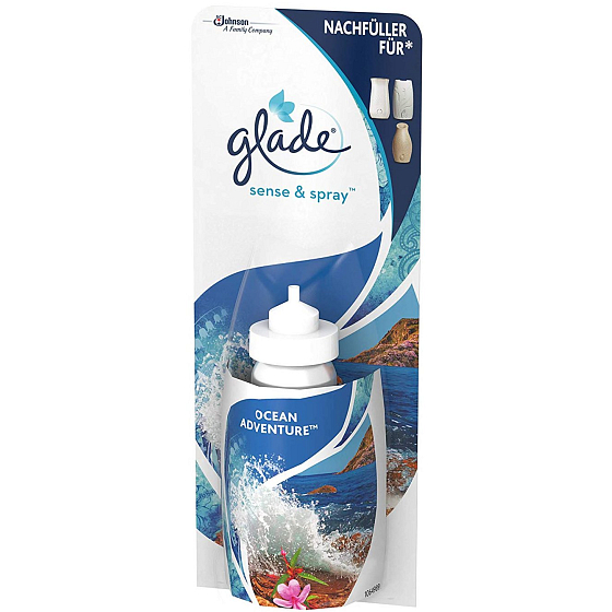Glade Sense & Spray Ocean Adventure Lufterfrischer mit dem Duft des Ocean Refill Sprays 18 ml
