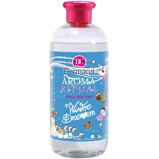 Dermacol Aroma Ritual Winter Dream Joyful mit Vanille- und Kokosduft sanfter Badeschaum 500 ml
