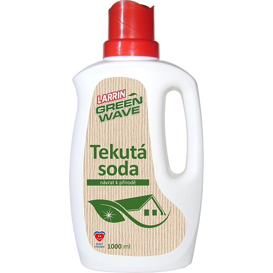 Larrin Green Wave Flüssiger Soda sanfter Mehrzweckreiniger für Flecken, Gerüche, Fett und gebackene Rückstände 1000 ml