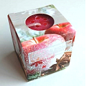 Heart & Home Roter Apfel mit Sternanis Soja-Duftkerze ohne Verpackung brennt bis zu 15 Stunden 52 g