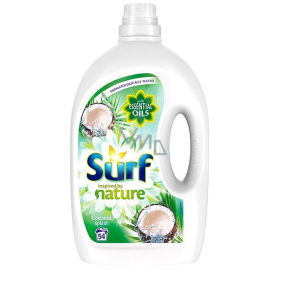 Surf Coconut Splash Waschgel universal, geeignet für weiße und farbige Kleidung 54 Dosen 2,7 l