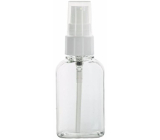 Transparente Plastikflasche mit 50 ml Spender