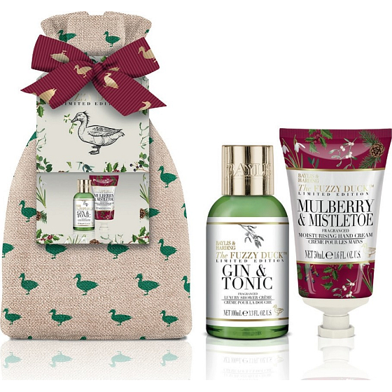 Baylis & Harding Mulberries, Mistel und Cranberry Duschcreme 100 ml + Handcreme 50 ml, Kosmetikset