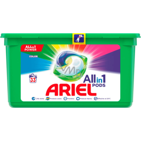 Ariel All-in-1 Pods Farbgelkapseln für farbige Wäsche 33 Stück 785,4 g