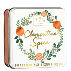 Scottish Fine Soaps Clementine Spice - Clementine Spice Toilettenseife in einer Blechdose 100 g