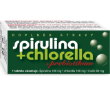 Naturvita Spirulina + Chlorella + Präbiotisches Nahrungsergänzungsmittel stärkt und reinigt den Körper, schützt den Körper vor freien Radikalen 90 Tabletten