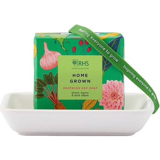 Heathcote & Ivory Home Grown Toilettenseife mit Seifenschale 150 g