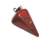 Jaspis rot Sideric Pendel Naturstein 2,2 cm, Vollpflege Stein