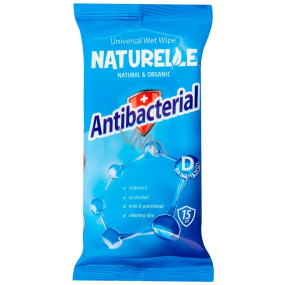 Naturelle Antibakterielle Feuchttücher mit D-Panthenol 15 Stück