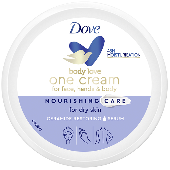Dove Nourishing Care nährende Creme für Körper, Hände und Gesicht 250 ml