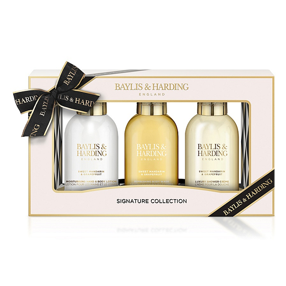 Baylis & Harding Tangerine and Grapefruit Waschgel 100 ml + Duschcreme 100 ml + Hand- und Körperlotion 100 ml, Kosmetikset für Frauen