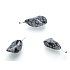 Obsidianflocke Troml-Anhänger Naturstein, 2,2-3 cm, 1 Stück, Stein des Heils