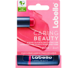 Labello Caring Beauty farbiger Lippenbalsam Rosa 4,8 g