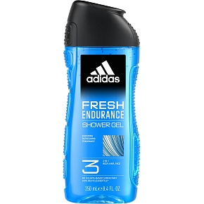 Adidas Fresh Endurance 3in1 Duschgel für Körper, Haare und Haut für Männer 250 ml