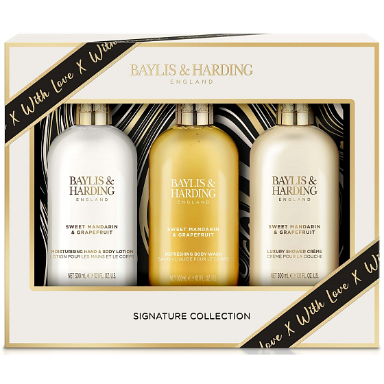 Baylis & Harding Tangerine and Grapefruit Körperlotion 300 ml + Duschcreme 300 ml + Duschgel 300 ml, Kosmetikset für Frauen
